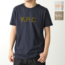 APC A.P.C. アーペーセー Tシャツ t shirt vpc bicolore COBQX H26217 メンズ クルーネック カットソー フロッキープリント ロゴT カラー3色