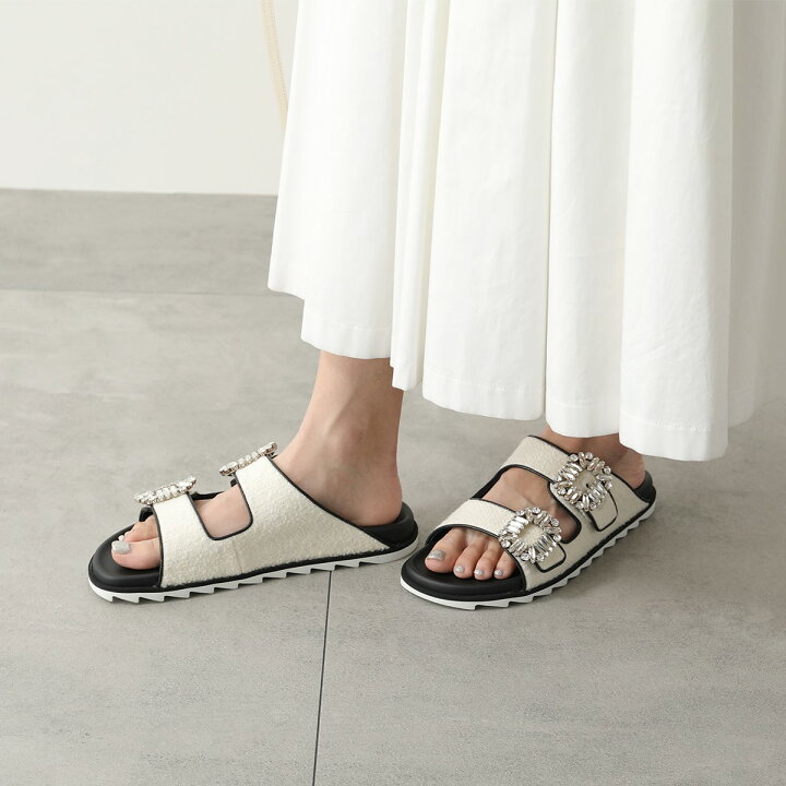 楽天市場】ROGER VIVIER ロジェヴィヴィエ スライドサンダル SLIDY VIV 