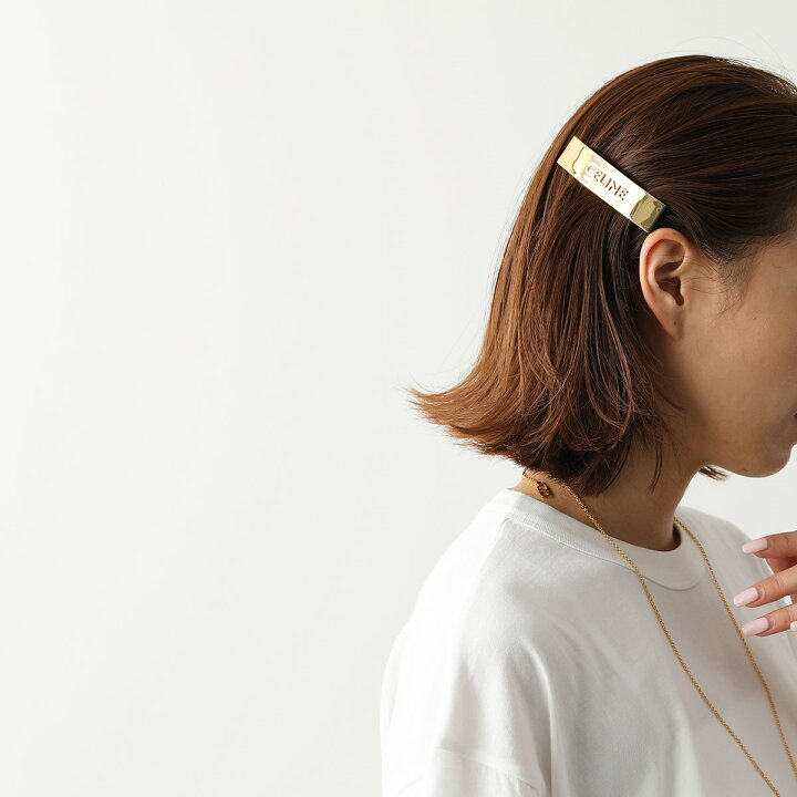 楽天市場】CELINE セリーヌ ヘアクリップ 460IE6BSL.35OR レディース 