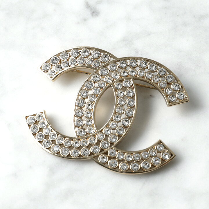 CHANEL ココマーク ウィング ヒール モチーフ ラインストーン ブローチ 