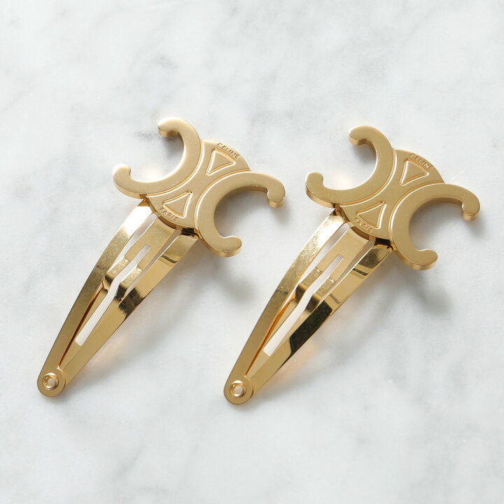 楽天市場】CELINE セリーヌ ヘアクリップ Snap Hair Clip 46Z656BSL 