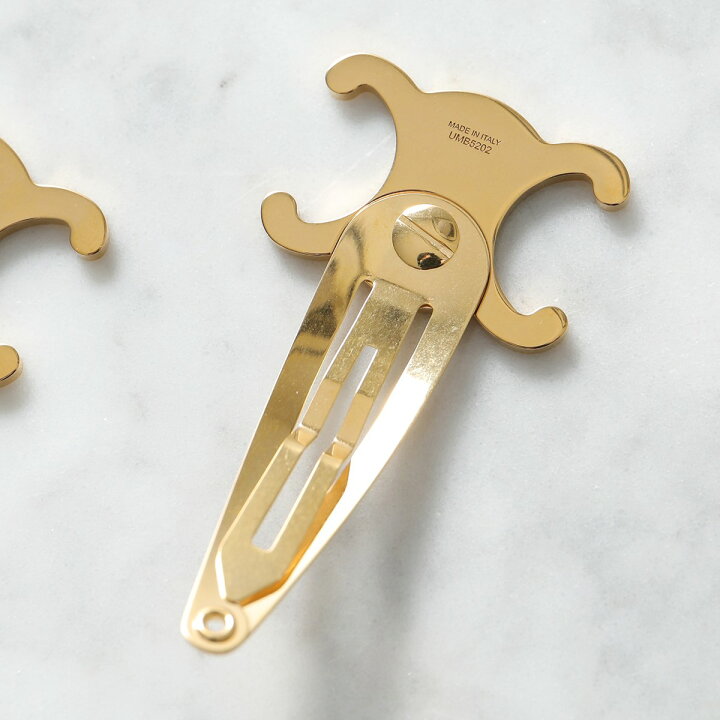 楽天市場】CELINE セリーヌ ヘアクリップ Snap Hair Clip 46Z656BSL  