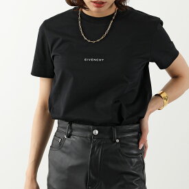 GIVENCHY ジバンシィ 半袖 Tシャツ BW70AS3Y9Z メンズ ちびロゴ ロゴT コットン クルーネック 刺繍デザイン 001/BLACK