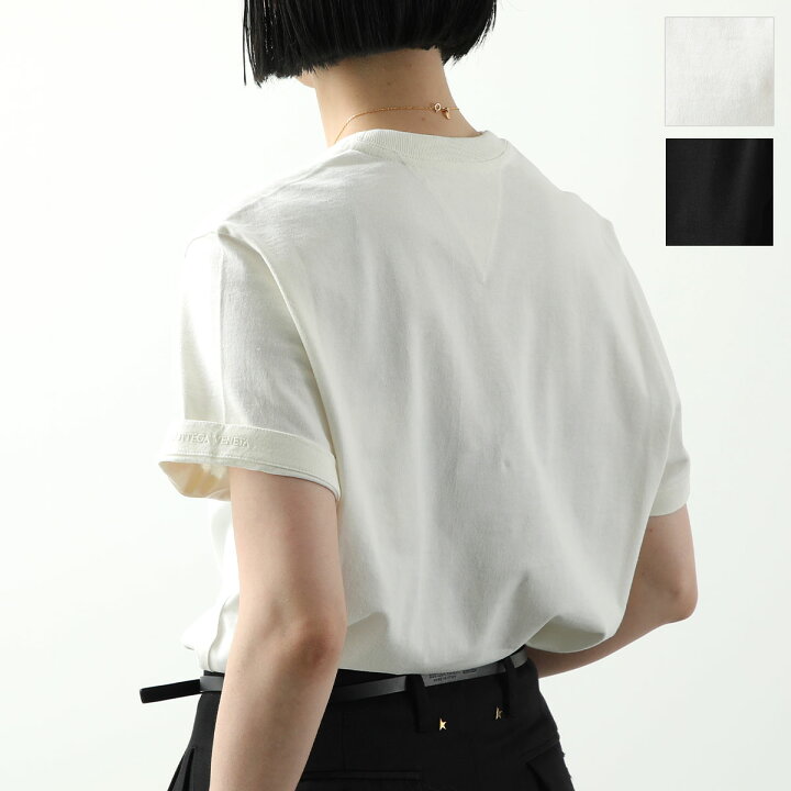 ボッテガヴェネタ 690713 V1P70 オーバーロックステッチデザインT  