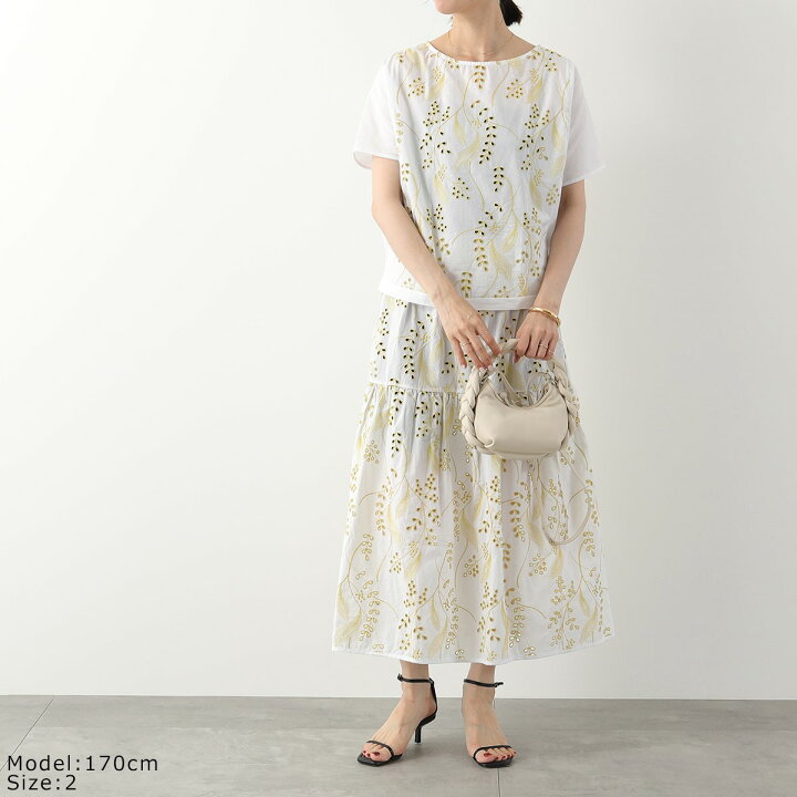 楽天市場】Oscalito オスカリート ブラウス 6750 レディース 半袖 刺繍 