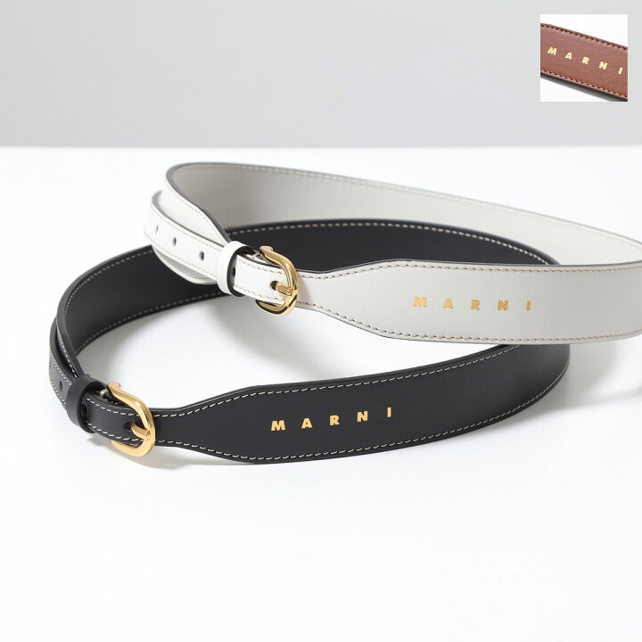 楽天市場】MARNI マルニ ベルト CNMO0111U0 LV589 レディース ロゴ 