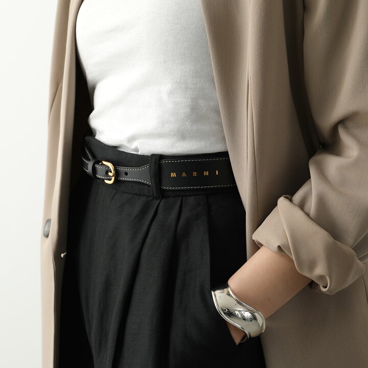 楽天市場】MARNI マルニ ベルト CNMO0111U0 LV589 レディース ロゴ 