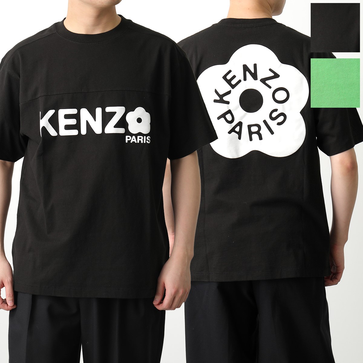 KENZO ケンゾー 半袖 Tシャツ BOKE FLOWER 2.0 FD55TS4094SG メンズ カットソー クルーネック ロゴT コットン  フラワー 花 カラー2色 | インポートセレクト musee
