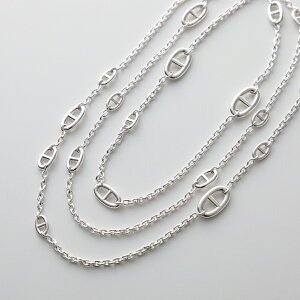 HERMES GX OlbNX t@h[ Farandole Long Necklace 160cm H104569B fB[X VF[k_N `F[ X^[OVo[925 S SILVER