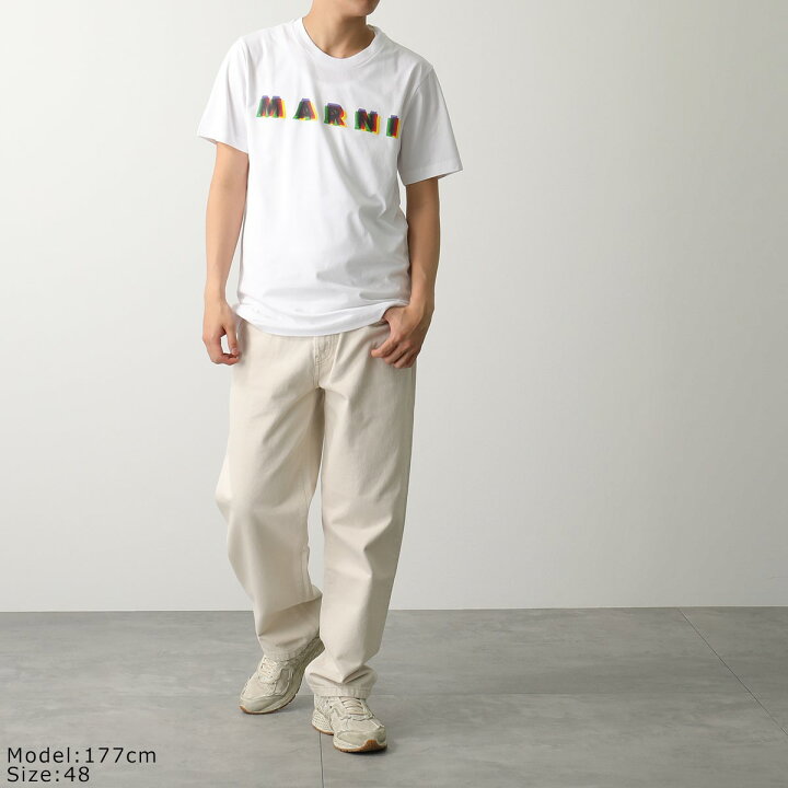 楽天市場】MARNI マルニ 半袖Tシャツ HUMU0198PE USCV16 メンズ 3Dロゴ  