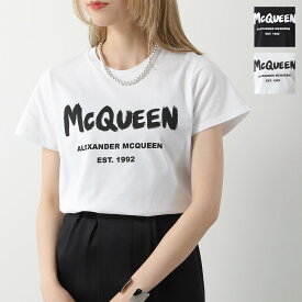 ALEXANDER MCQUEEN アレキサンダー・マックイーン 半袖Tシャツ 608614 QZAD3 レディース コットン ロゴT クルーネック カラー2色【cp_ten】【po_fifth】