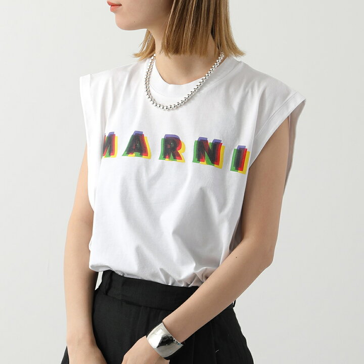 楽天市場】MARNI マルニ ノースリーブ Tシャツ HUMU0269P1 USCV16  