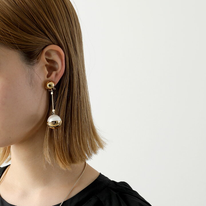 楽天市場】MIUMIU ミュウミュウ イヤリング 5JO908 2F6X レディース  