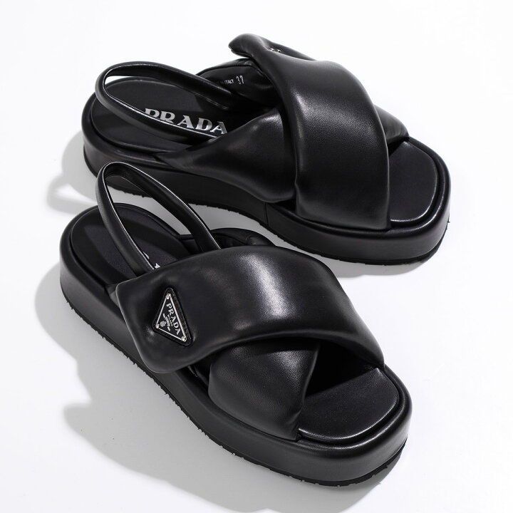 楽天市場】PRADA プラダ サンダル 1XZ758 2DL8 レディース ソフト パ  