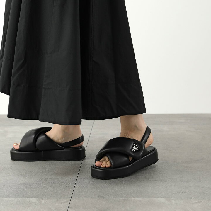 PRADA ナッパレザーサンダル - スポーツサンダル 