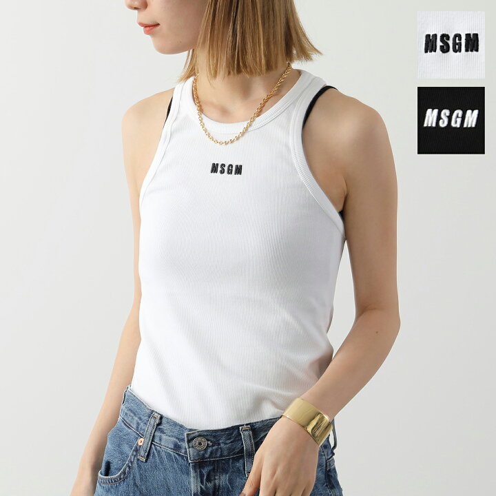 楽天市場】MSGM エムエスジーエム タンクトップ 3441MDT68 レディース 