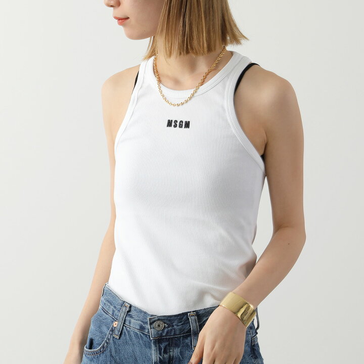楽天市場】MSGM エムエスジーエム タンクトップ 3441MDT68 レディース 