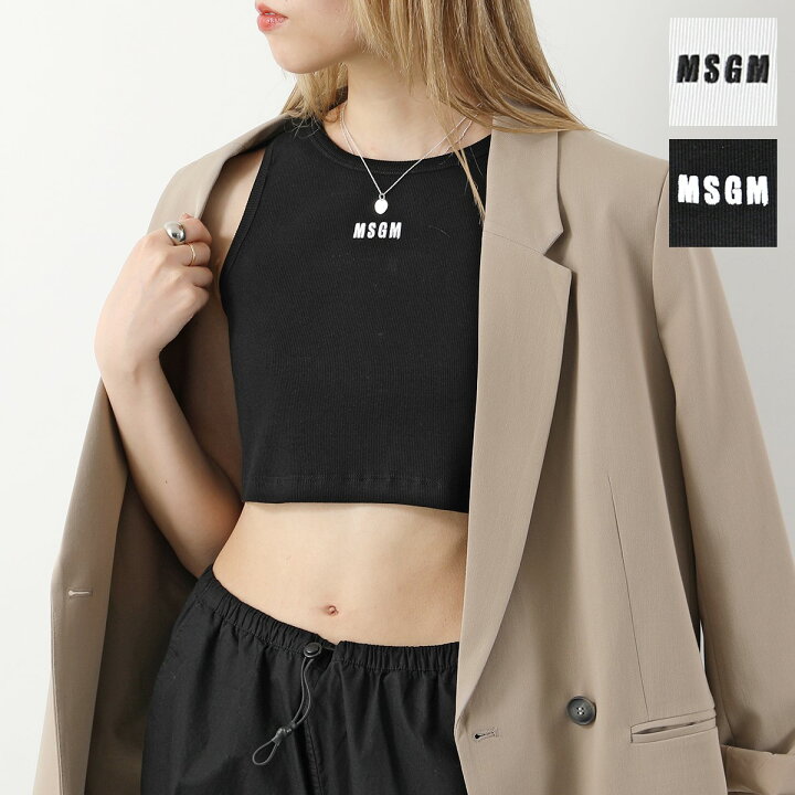 楽天市場】MSGM エムエスジーエム タンクトップ 3441MDT67 レディース  