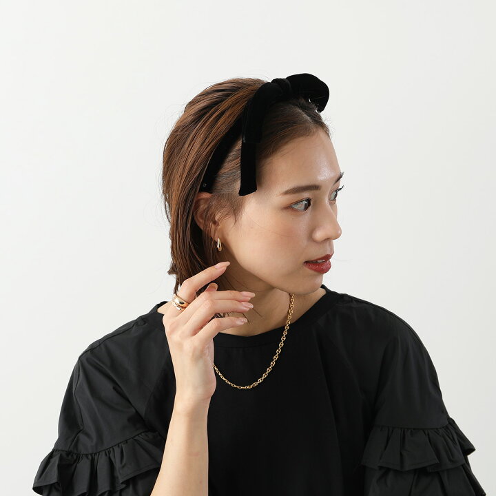 アレクサンドルドゥパリ黒リボンカチューシャ （カチューシャブランド  