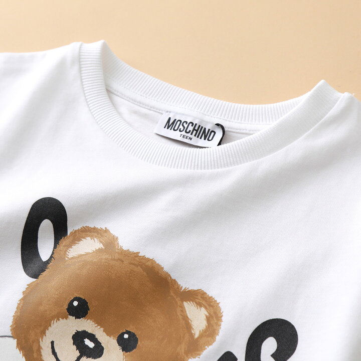 楽天市場】MOSCHINO KIDS モスキーノ キッズ 半袖Tシャツ HOM03U LAA23  
