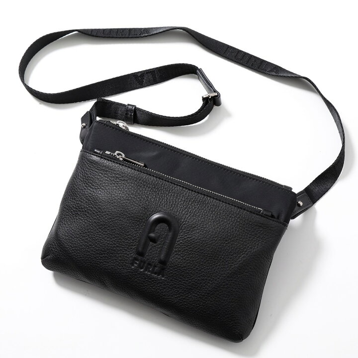 本日のみ‼️フルラ　レザー ショルダーバッグ 美品】FURLA ブラックショルダーバッグ 【本日22時まで限定価格】FURLA ブラックレザーショルダー