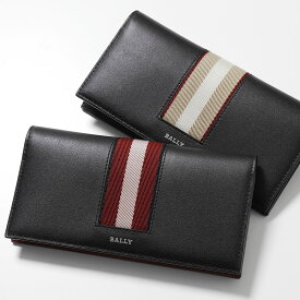 BALLY バリー 二つ折り長財布 BALIRO.DSH メンズ レザー バリーストライプ カラー2色