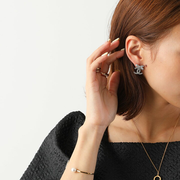 楽天市場】CHANEL シャネル ピアス ABA922 B10960 レディース リボン 