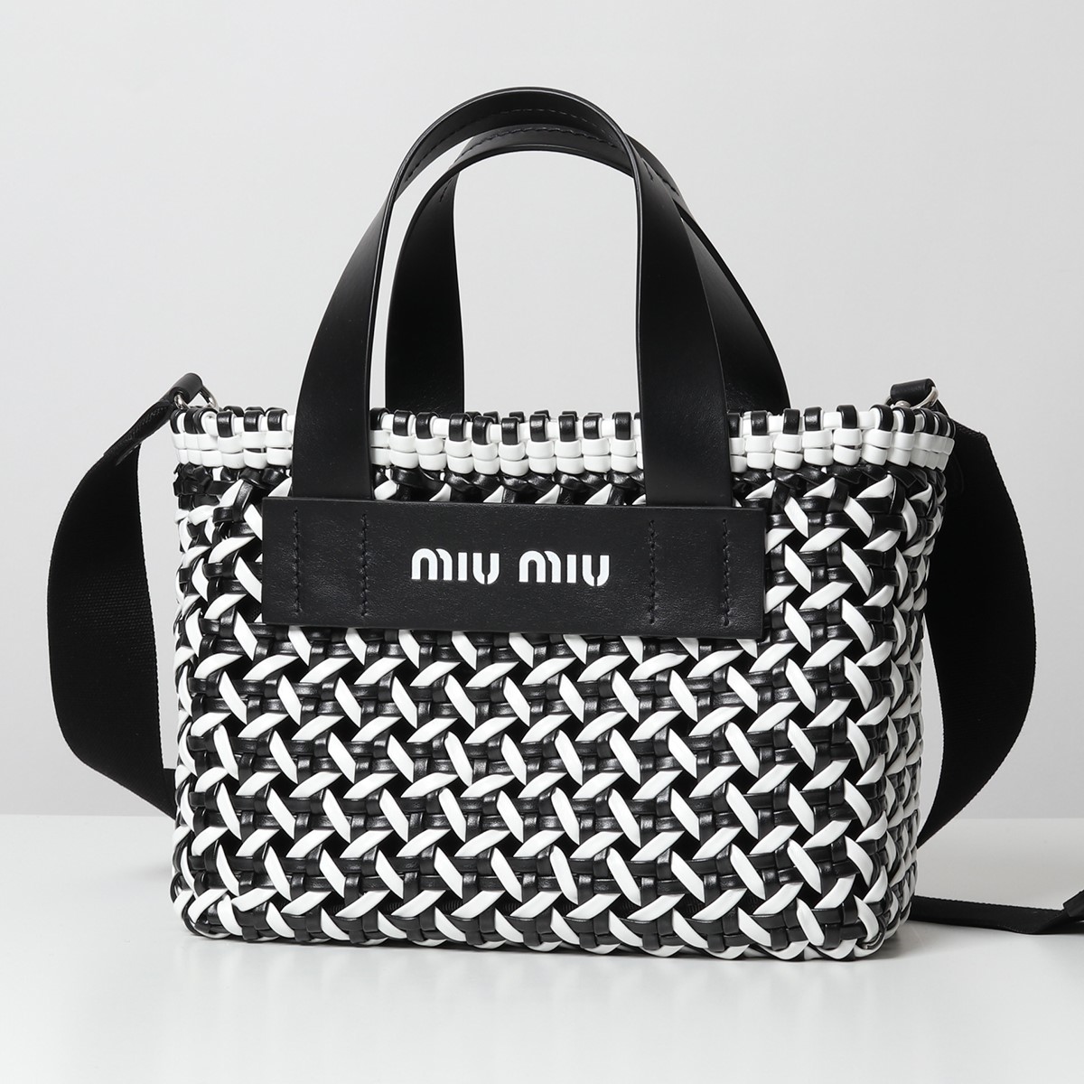 MIUMIU ミュウミュウ 5BA077 2D3N F0967 かご カゴバッグ レザー ハンドバッグ ショルダーバッグ 鞄 レディース |  インポートセレクト musee