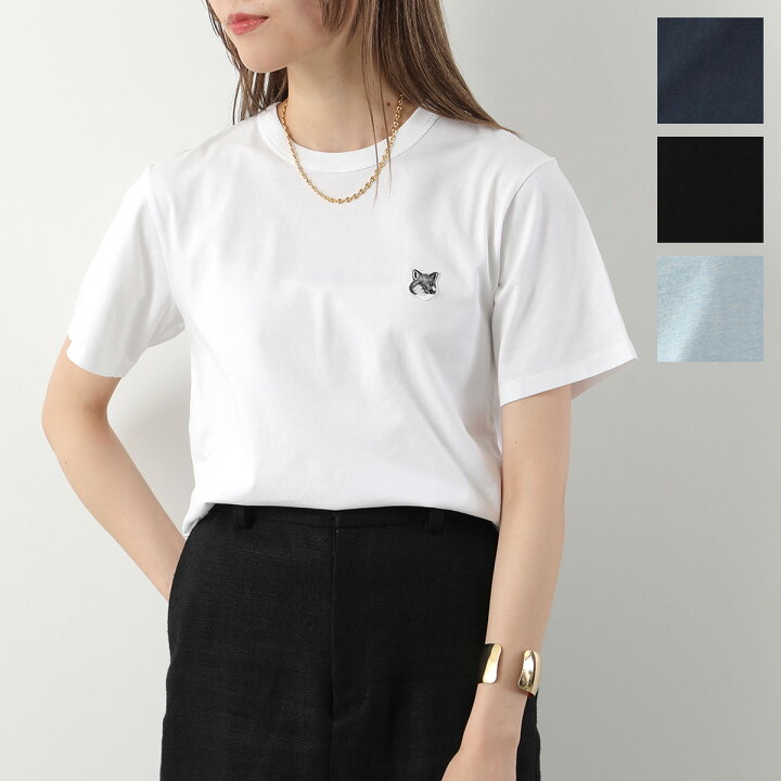 楽天市場】MAISON KITSUNE メゾンキツネ Tシャツ GREY FOX HEAD PATCH  