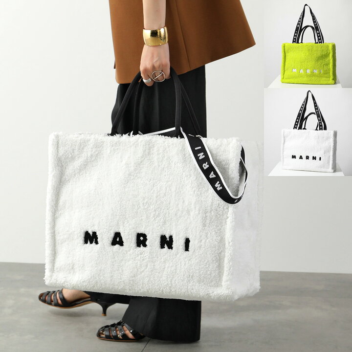楽天市場】MARNI マルニ トートバッグ TERRY テリークロス SHMQ0053Q0  