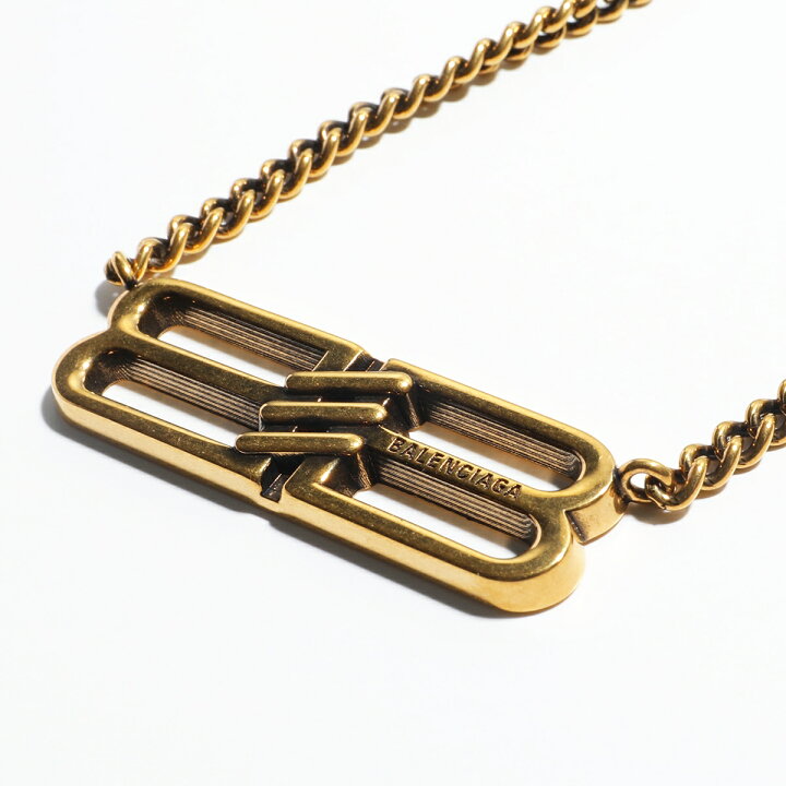 楽天市場】BALENCIAGA バレンシアガ ネックレス BB ICON コイン 696223 