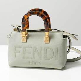 FENDI フェンディ ショルダー バッグ BY THE WAY MINI バイ ザ ウェイ ミニ 8BS067 ANVG レディース キャンバス ロゴ刺繍 べっ甲ハンドル 鞄 F1K3B【cp_ten】【po_fifth】