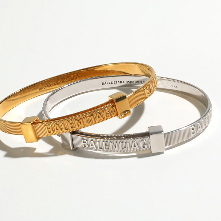 楽天市場】BALENCIAGA バレンシアガ ブレスレット LOGO HOOP ロゴ  
