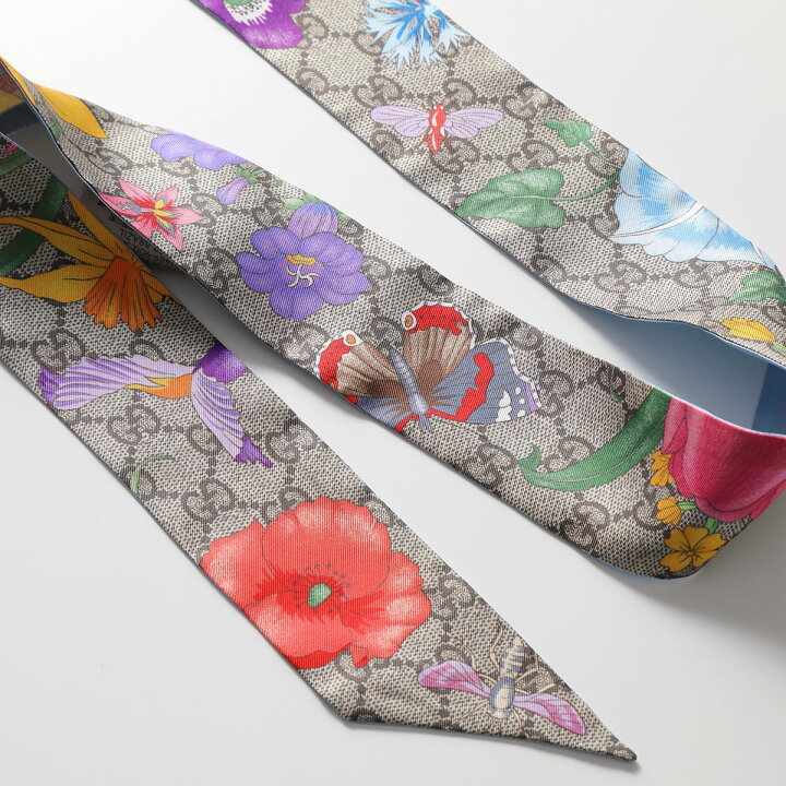 楽天市場】GUCCI グッチ スカーフ GGフローラ 609317 3G001 レディース  