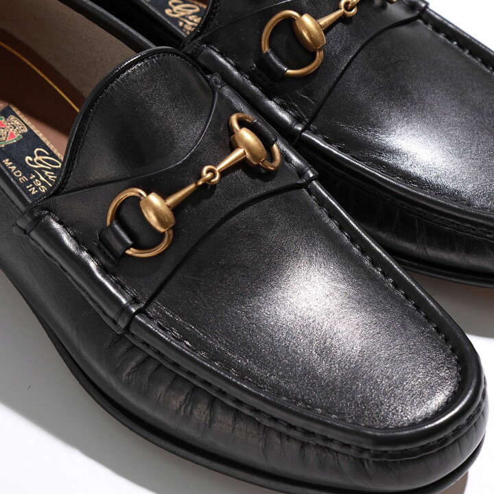 楽天市場】GUCCI グッチ ローファー 307929 BLM00 メンズ 1953 
