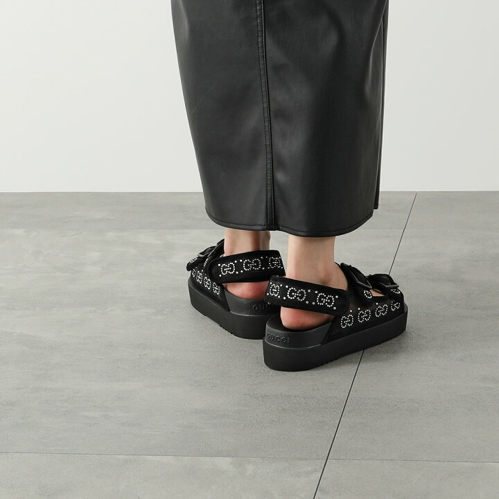 楽天市場】GUCCI グッチ サンダル 701158 F13A0 レディース クリスタル 