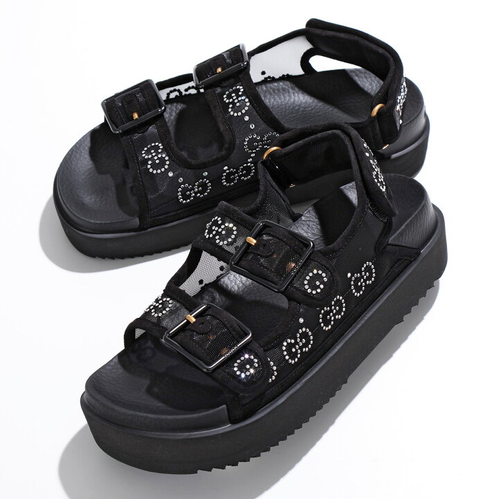 楽天市場】GUCCI グッチ サンダル 701158 F13A0 レディース クリスタル  