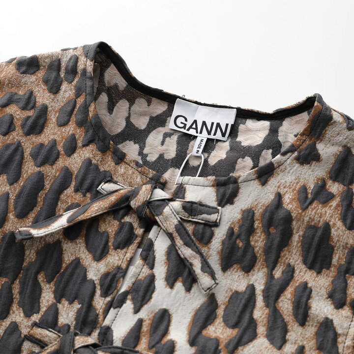 楽天市場】GANNI ガニー ブラウス 3D Jacquard Peplum Blouse F7623 