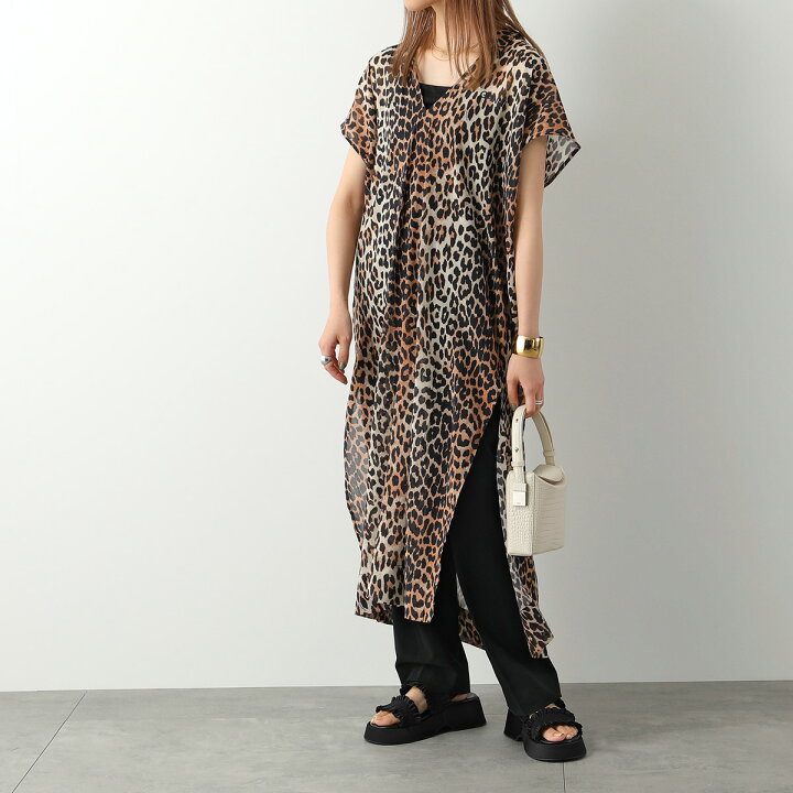 楽天市場】GANNI ガニー ワンピース Light Cotton Long Kaftan F6953  