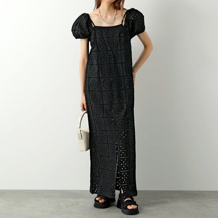 楽天市場】GANNI ガニー ワンピース Broderie Anglaise Midi Dress 