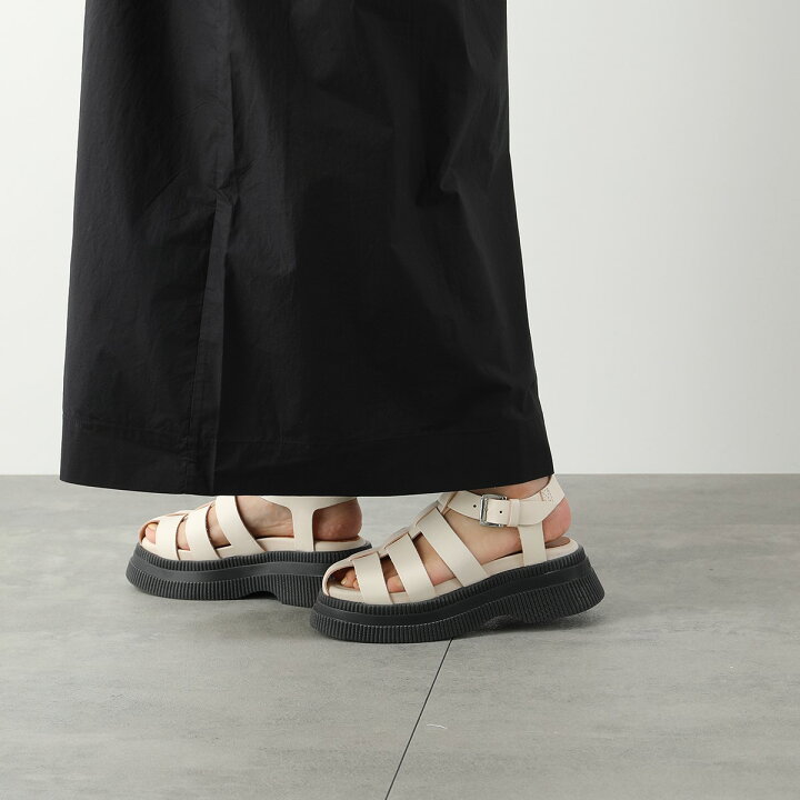 楽天市場】GANNI ガニー グルカサンダル Creepers Grid Sandal S2049 