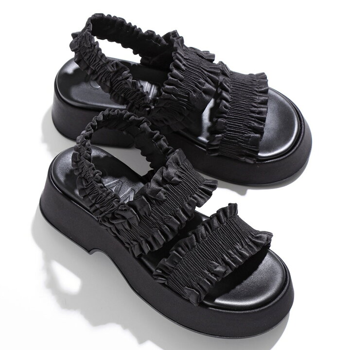楽天市場】GANNI ガニー サンダル Smock Flaftorm Sandal スモック 