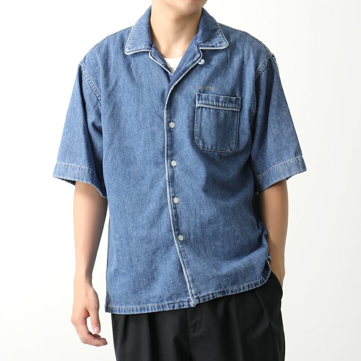 楽天市場】MARNI マルニ 半袖 デニムシャツ CUJU0017IS USCV22 メンズ 