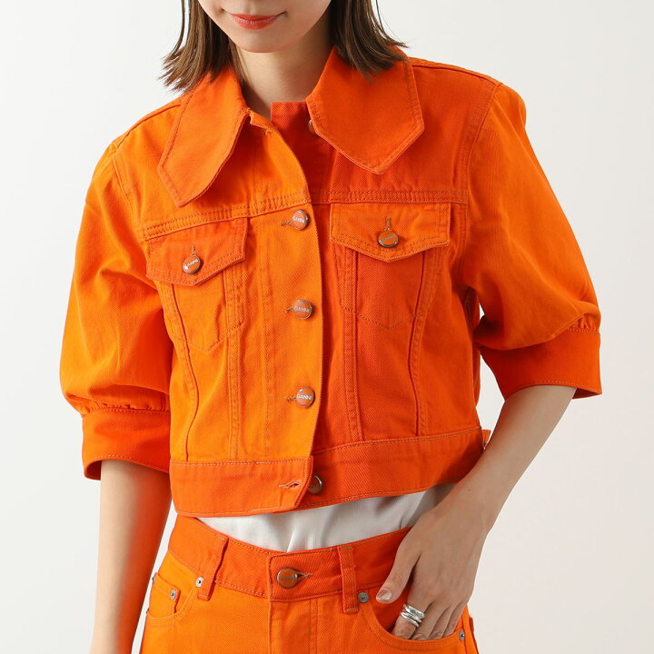 楽天市場】GANNI ガニー デニムジャケット Overdyed Cutline Denim 