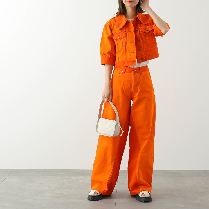 楽天市場】GANNI ガニー デニムジャケット Overdyed Cutline Denim 