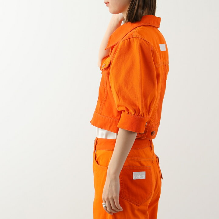 楽天市場】GANNI ガニー デニムジャケット Overdyed Cutline Denim 