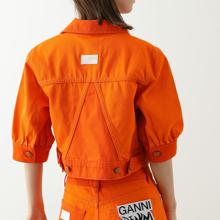 楽天市場】GANNI ガニー デニムジャケット Overdyed Cutline Denim 