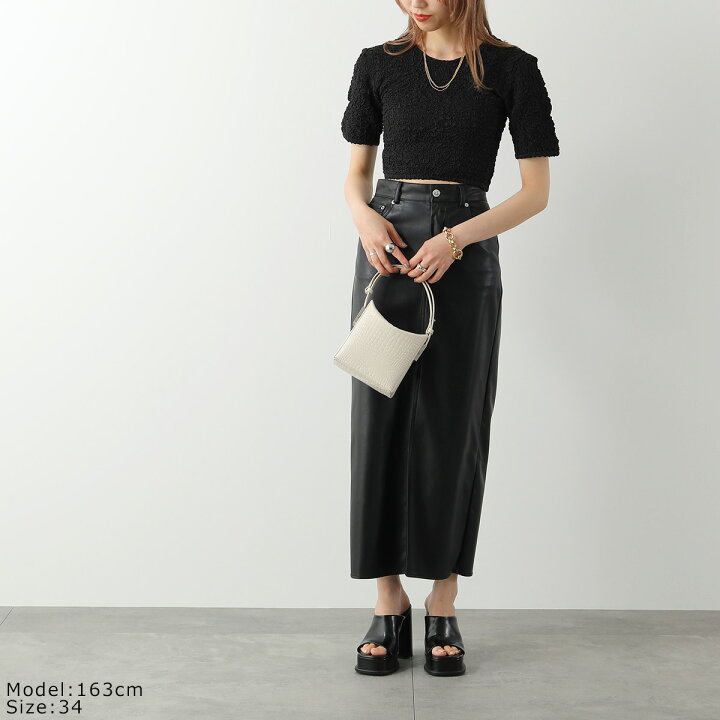 楽天市場】GANNI ガニー クロップド トップス Cotton Poplin O neck