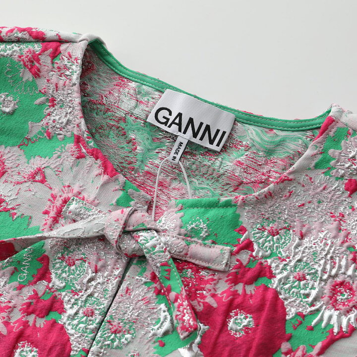 楽天市場】GANNI ガニー ブラウス 3D Jacquard Sleeveless Ribbon 
