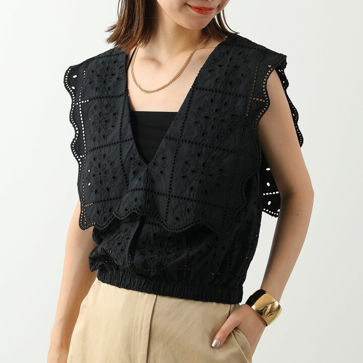 楽天市場】GANNI ガニー ブラウス Broderie Anglaise Rhythm Collar 